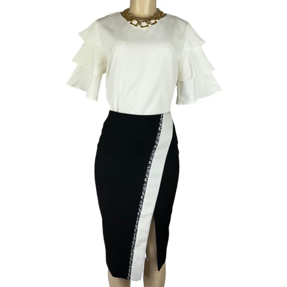 ELIZABETH & JAMES Asymmetrical Women Pencil Skirt - US 6